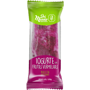 Paleta de Iogurte com Frutas Vermelhas