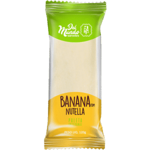 Paleta de Banana com Nutella