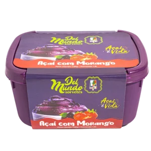 Açaí sabor Morango 1,5 Litros